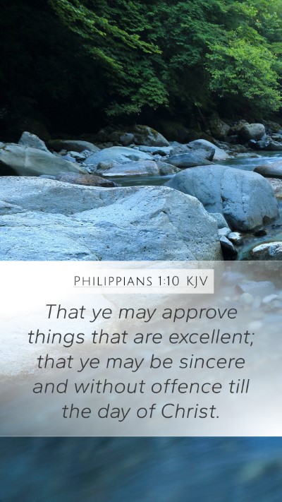 Philippians 1:10 Explained