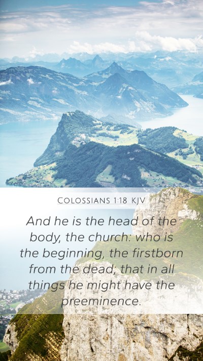 Colossians 1:18 Explained