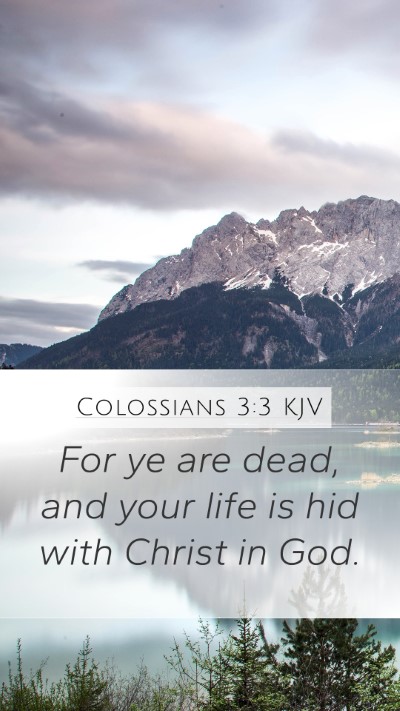 Colossians 3:3 Explained