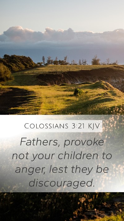 Colossians 3:21 Explained