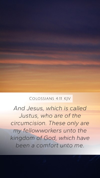 Colossians 4:11 Explained