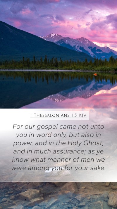 1 Thessalonians 1:5 Explained