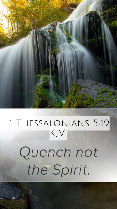 1 Thessalonians 5:19 Explained