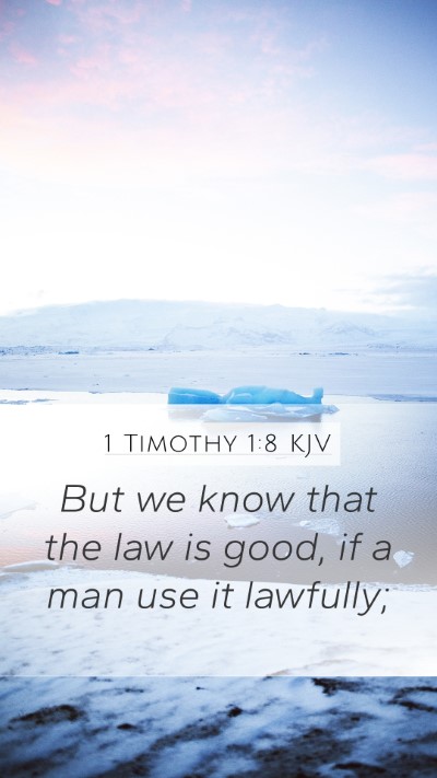 1 Timothy 1:8 Explained