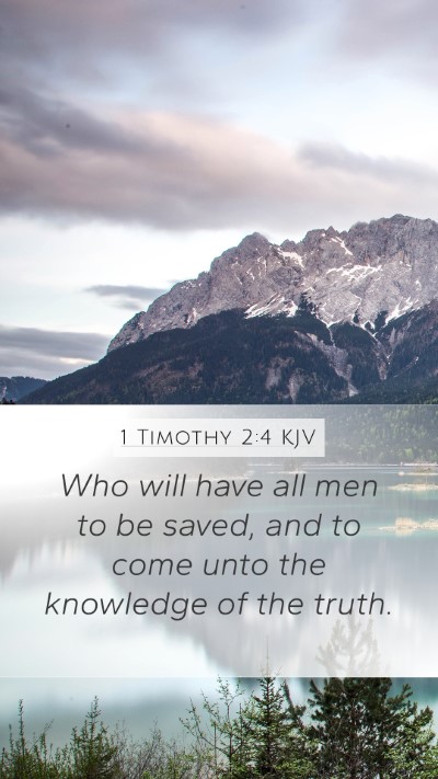 1 Timothy 2:4 Explained