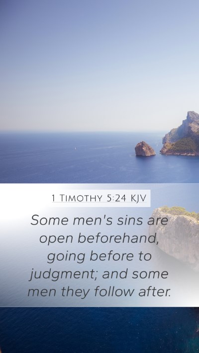 1 Timothy 5:24 Explained