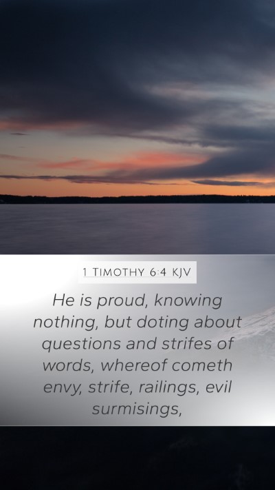 1 Timothy 6:4 Explained