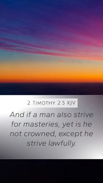 2 Timothy 2:5 Explained