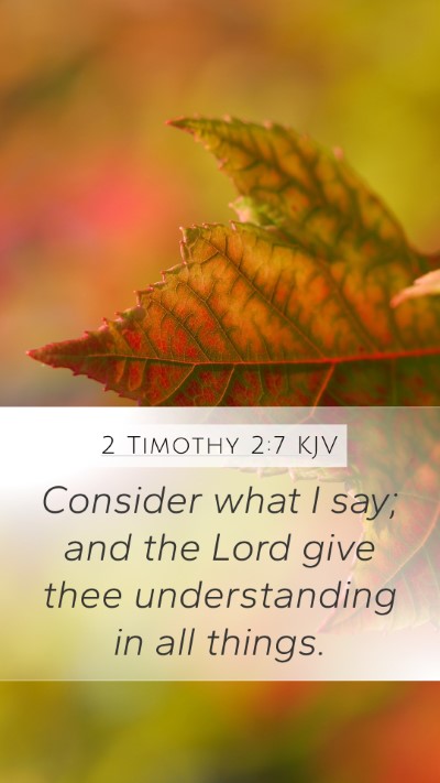 2 Timothy 2:7 Explained