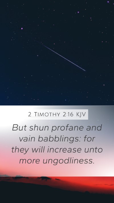 2 Timothy 2:16 Explained