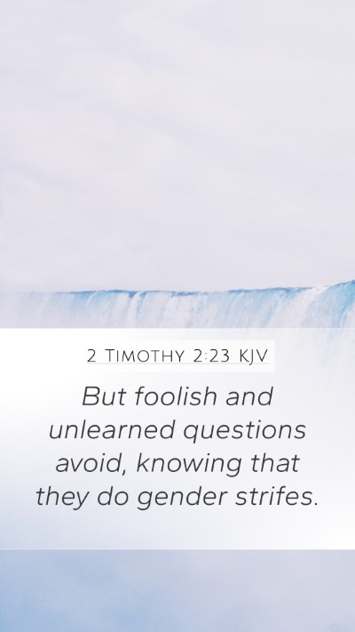 2 Timothy 2:23 Explained