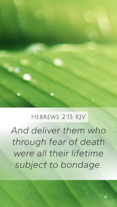 Hebrews 2:15 Explained