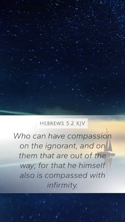 Hebrews 5:2 Explained