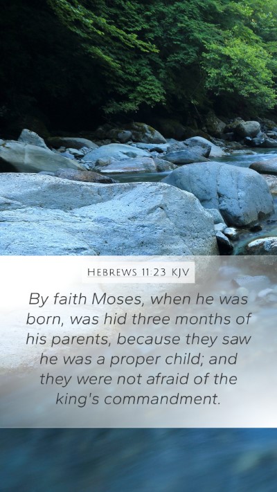 Hebrews 11:23 Explained