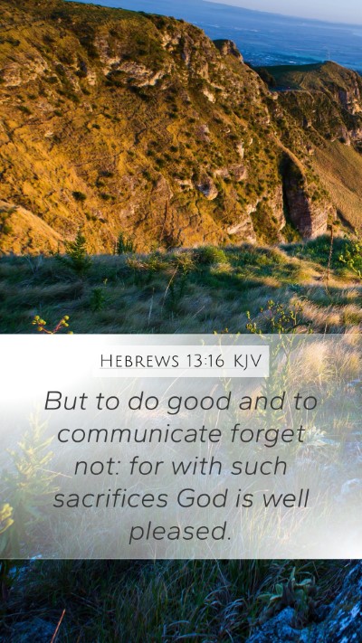 Hebrews 13:16 Explained