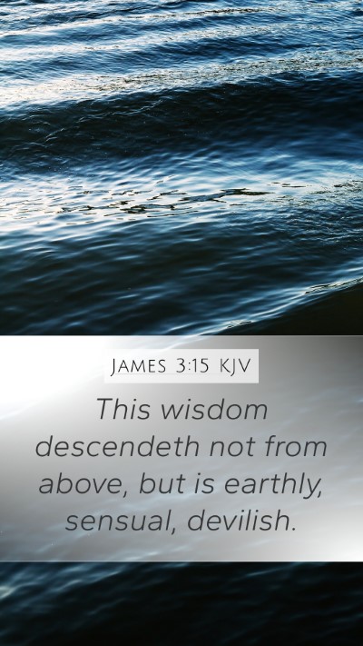 James 3:15 Explained